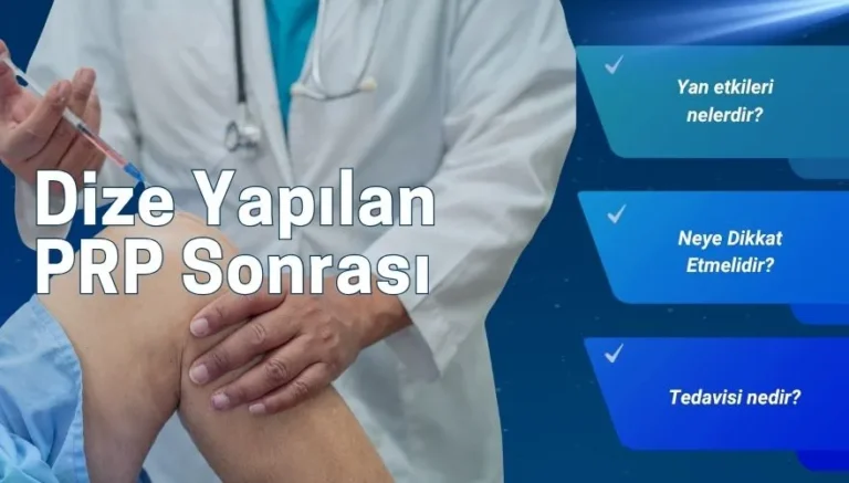 Dize Yapılan PRP Sonrası Dikkat Edilmesi Gerekenler